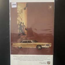 Vintage 1969 Cadillac Fleetwood Brougham Distinctive New Beauty Ad Advertisement
