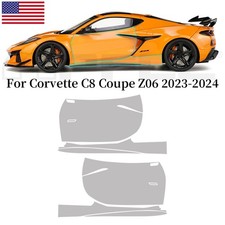Doors For Corvette C8 Coupe Z06 2023-2024 Precut Paint Protection Film PPF TPU