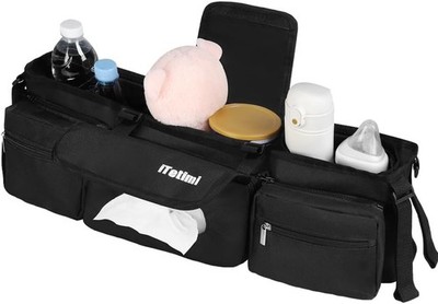 Double Stroller Organizer for Bob Duallie and Baby Jogger City Mini GT2 Stroller