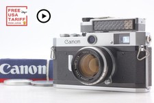  N MINT w/ Meter Canon P Rangefinder 35mm Film Camera 50mm f1.8 Lens From JAPAN
