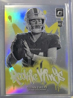 Quinn Ewers - 2025 Donruss Optic Rookie Kings #15 Dolphins RC SP 
