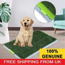 Large Pet Dog Toilet Mat Indoor Restroom Training Grass Potty Pad Loo Tray PadUK