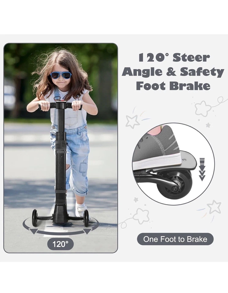 Maleta scooter de mano iubest para niños de 4 a 15 años, desmontable y plegable Foto 2 de 4