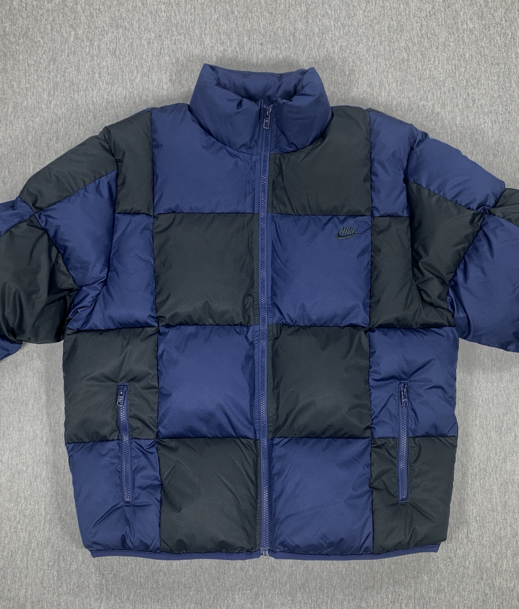 Nike Therma-Fit Full Zip Puffer Jacket Navy Blue Black FZ0865-410