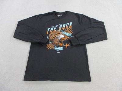 Light Source Shirt Mens Medium Black Eagle Christian Graphic Long Sleeve Tee