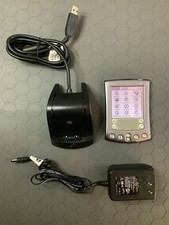 Palm m515 PDA Handheld New Battery OEM Cradle Dock AC Adapter Tested No Stylus