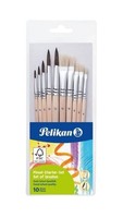Pelikan Pinsel Starter-Set 5 Haar- Und 5 Borstenpinsel