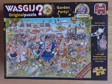 Wasgij Original No. 40 GARDEN PARTY! 2 x 1000 Piece Jigsaws - COMPLETE