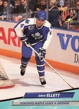 Dave Ellett 1992-93 Fleer Ultra #209 Toronto Maple Leafs Defense NHL Hockey Card