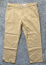 Carhartt Rugged Flex Pants Men's 40x30 Tan Relaxed Fit Canvas 5-Pocket Work Pant