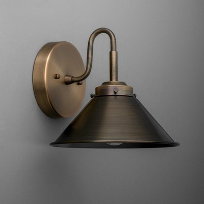Brass Wall Sconce Mid Century Modern Wall Light Fixture for Bedroom Hallway