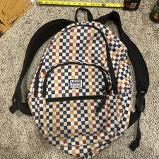 Vans Backpack Checkerboard Pattern Multicolor Skateboarding  Off The Wall  