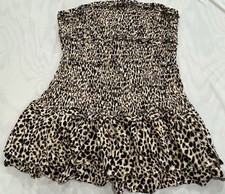 Women’s/ Teens SZ Large American Eagle Strapless Leopard Dress W/ Extra Strap 