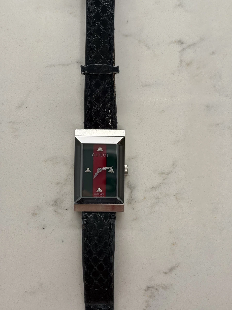GUCCI 置時計 ブラック/シルバー　201 SWISS MADE クォーツ Gucci Quartz 30 m (3 ATM) Water Resistance Wristwatches for sale