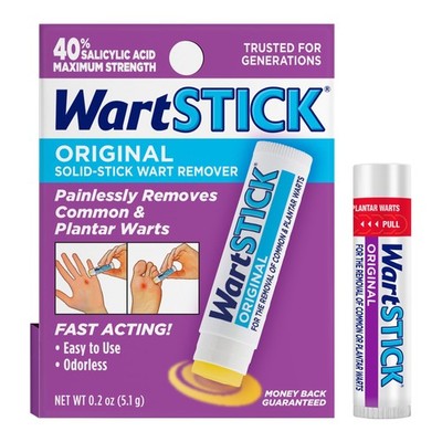 WartStick Maximum Strength Salicylic Acid Solid-Stick 0.2 Ounce (Pack of 1)