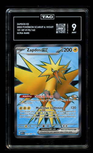 Zapdos ex graded TAG 9 for sale on eBay