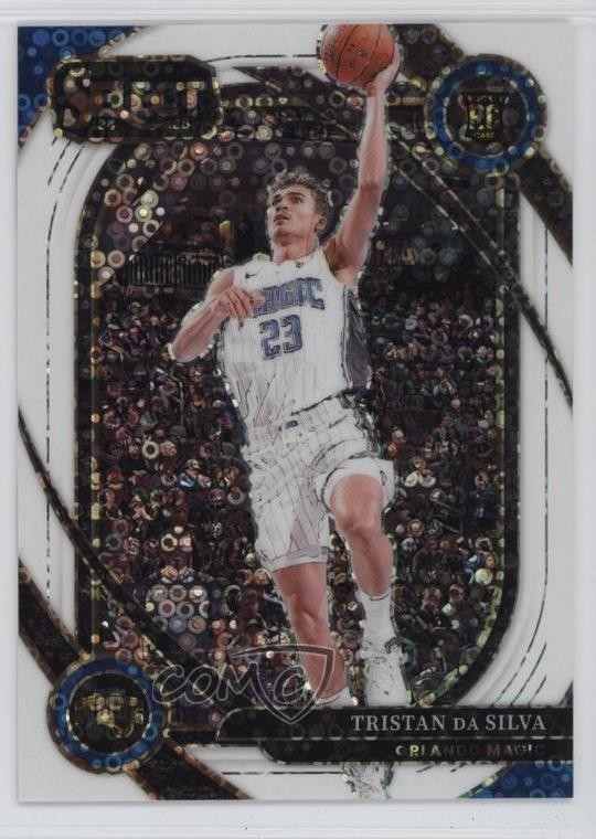 2024 Panini Select Courtside White Disco Prizm 7/75 Tristan da Silva #272 14t3