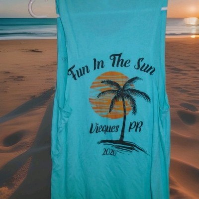 VIEQUES PUERTO RICO 2020 WOMANS TANK TOP TSHIRT SIZE XL