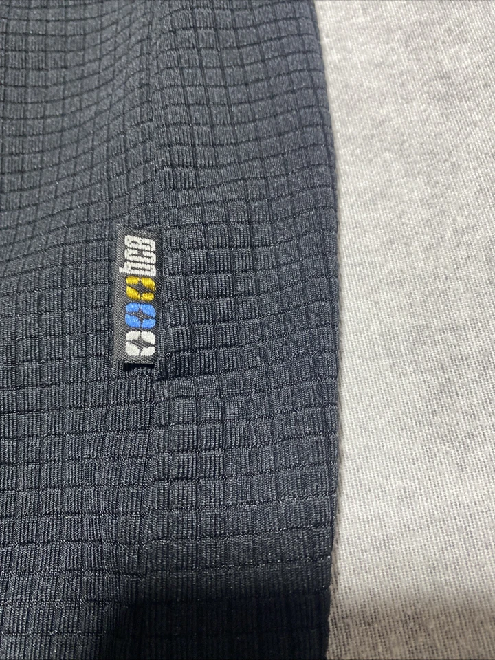 BC Shirt Mens Large Black USA Three Star Knit Stretch Y2K Retro Clubcore VINTAGE - Image 3 of 4