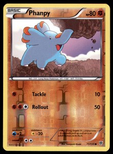 Pokemon TCG Phanpy Black & White - Plasma Storm #71 Reverse Holo