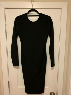 zara open back dress