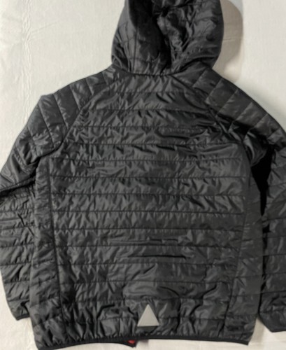 LL Bean Youth Girls Black Lightweight Hooded Lined Nylon Jacket Size XL 18 - Picture 2 of 6
