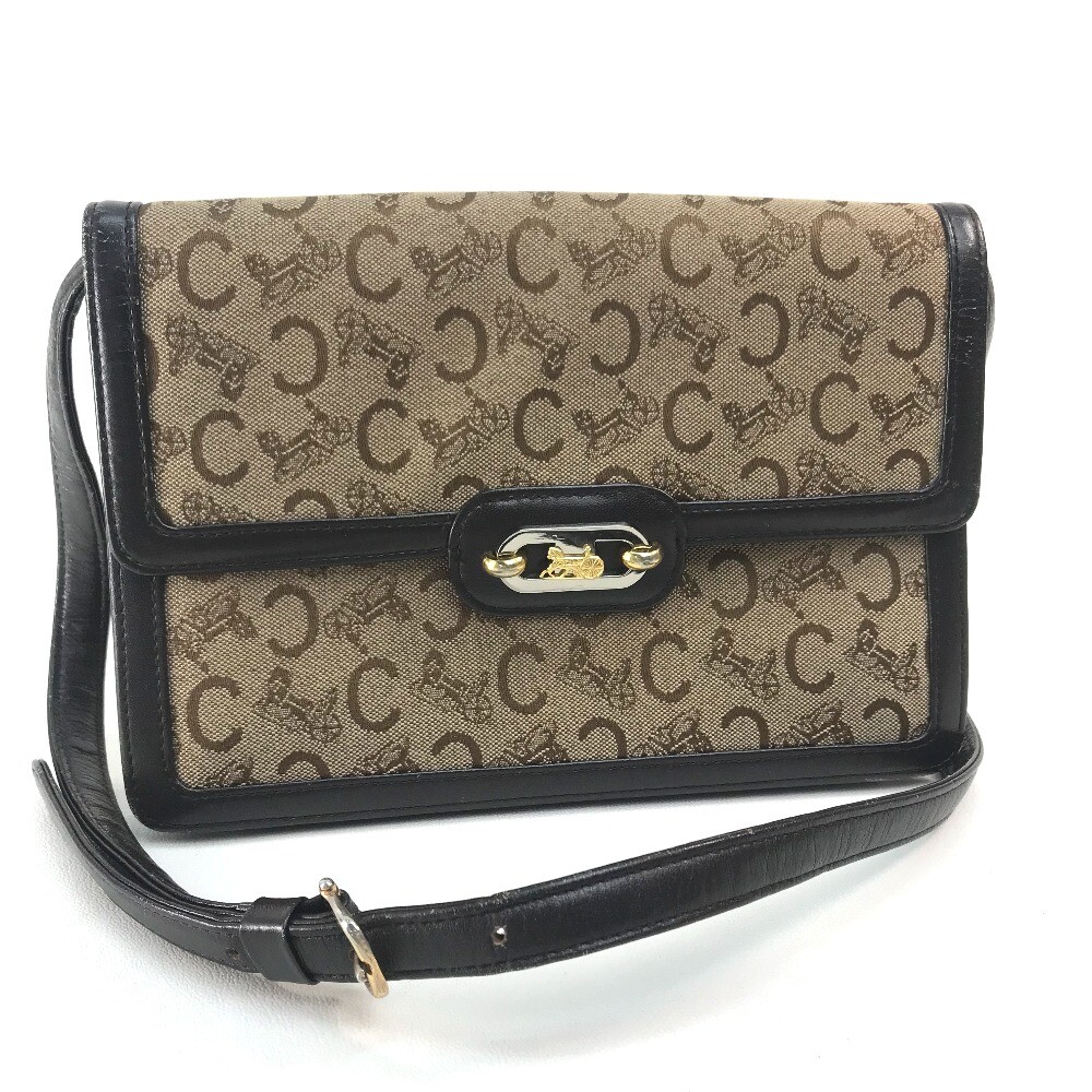 CELINE Carriage Hardware Logo Old vintage Shoulder Bag