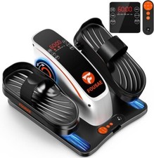 Under Desk Elliptical, Upgraded 15 Adjustable Speeds Leg Exerciser While