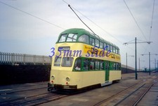 BLACKPOOL BALLOON TRAM 724 BISPHAM 1988 ORIGINAL SLIDE+COPYRIGHT