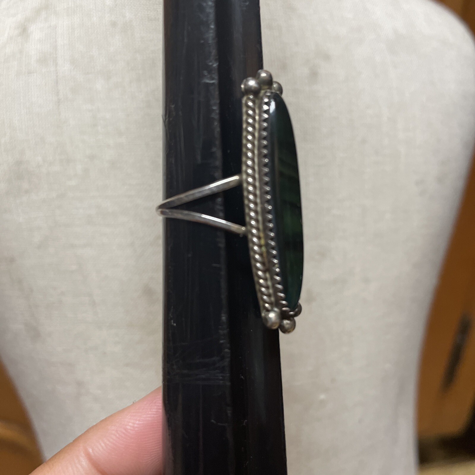 Sterling Silver Ring With Abalone Shell - image 2