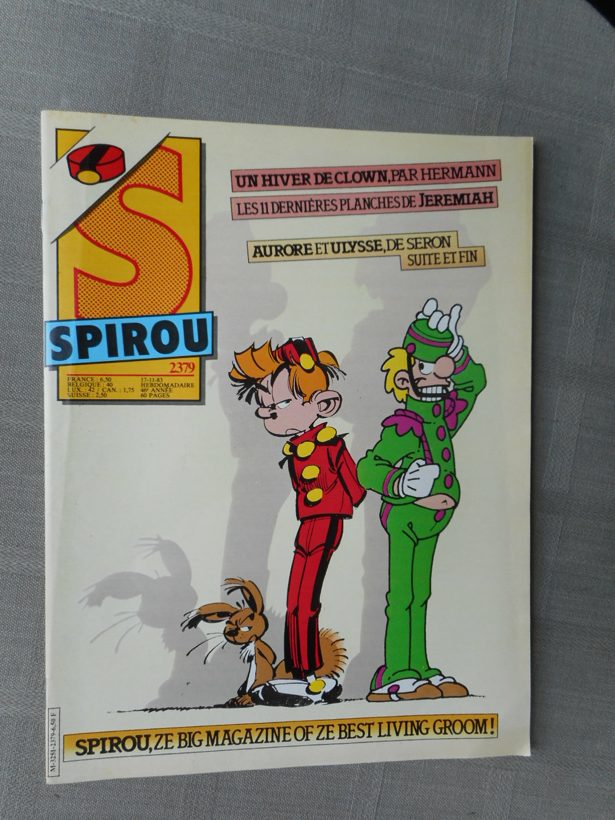 Hebdo Spirou N°2379 1983 Tbe Complet