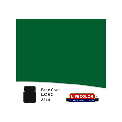 Lifecolor LC 63 Acrylic Color - Gloss Emerald Green / FS 14066