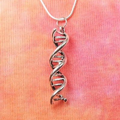 DNA Necklace, Large 3D Chemistry Molecule Double Helix BioChemistry 16-50'' nb