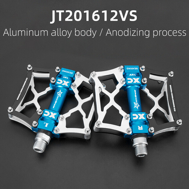 (New) ROCKBROS Bike Platform Pedals Flat Sealed Bearing Aluminum Alloy Anti-slip 9/16” (29.98 USD)