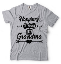 Gift For Grandma Happiness Is Being a Grandma Cool Grandmother T-shirt Nana Tee