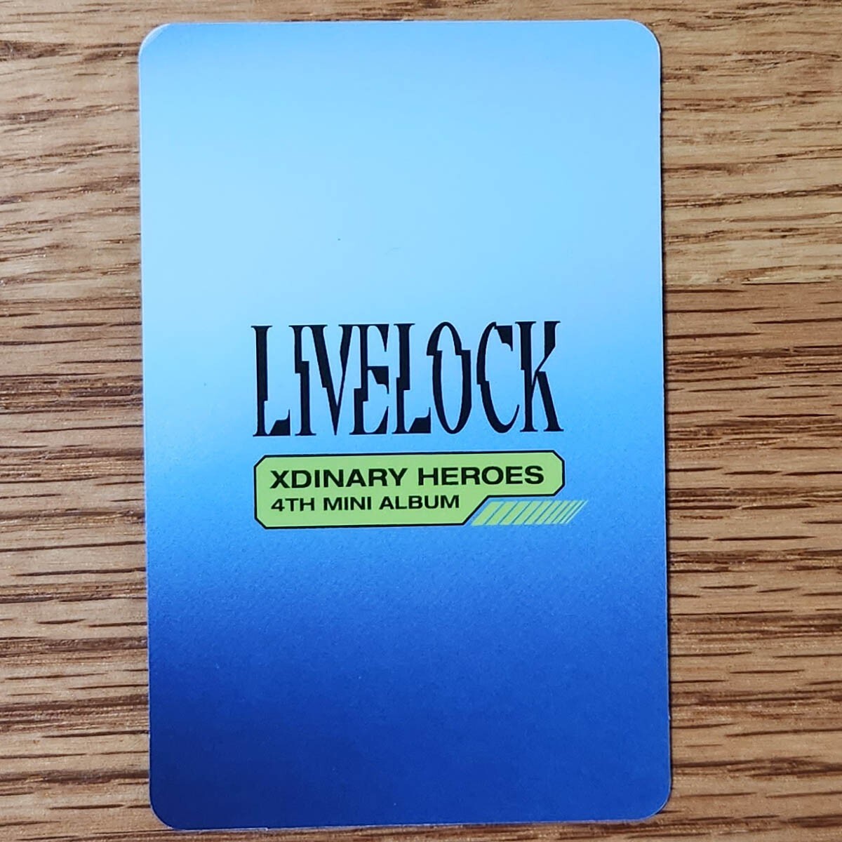 Jungsu Official Photocard Xdinary Heroes 4th Mini Album Livelock