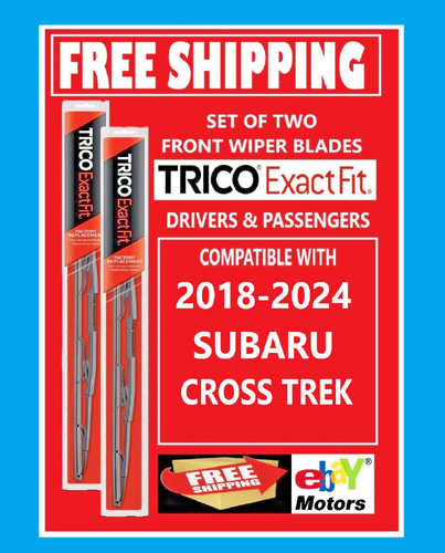 Genuine Subaru OEM Front & Rear Wiper Blade Set For 2013-2017 Crosstrek, WRX, & Impreza