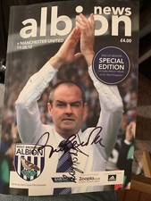 WBA v MAN UTD-ALEX FERGUSON'S LAST EVER GAME-19/5/2013 Signed by bobby charlton