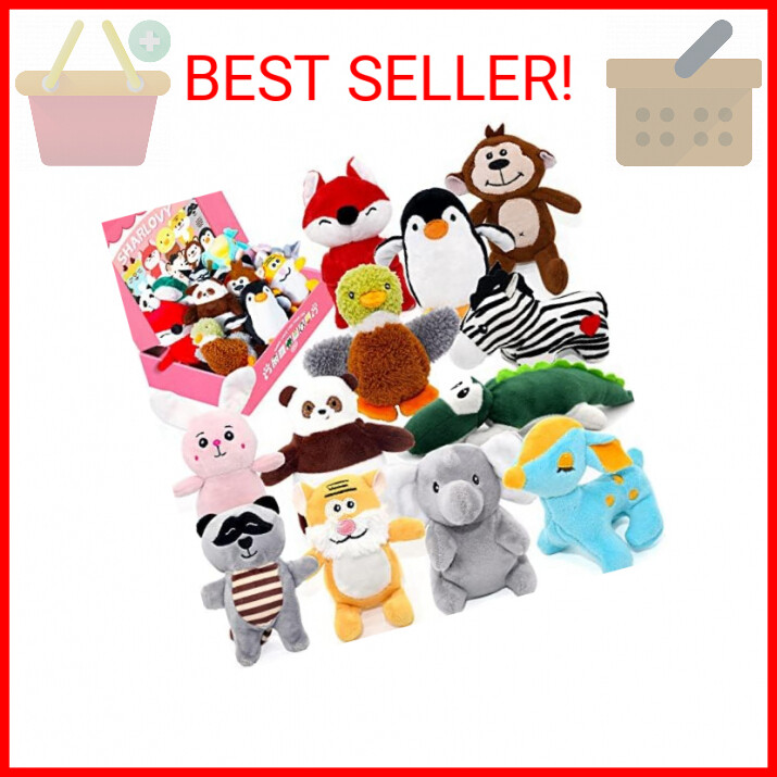 SHARLOVY Dog Squeaky Toys For Small Dogs,Stuffed Animal Puppy Toys,Cute Puppy Ch