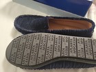 Girls Navy Blue Suede Shoes New Size 35 Atlanta Mocassin — photo 4