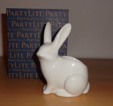 Partylite  Teelichthalter  Hüpfer P92754 weißer Hase nicht nur zu Ostern NEU OVP