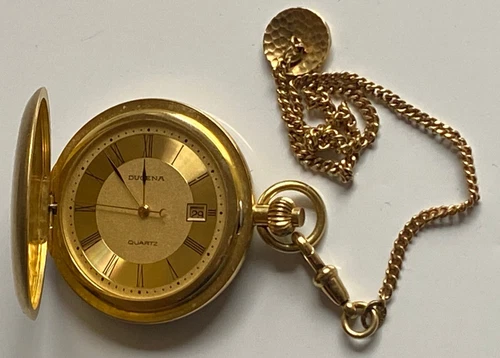 Dugena Taschenuhr  Herren - Quartz  - Batterie neu   - Werk läuft