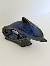 Blue Dolphin Ceramic Figurine 6 3/4"