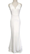 Lulus Made With Love White Sexy Elegant Strappy Back Large Mermaid Maxi Dress