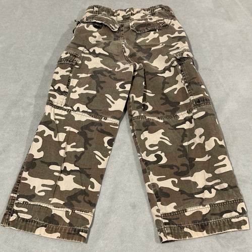 Faded Glory Pants Kids 5T 22x19 Loose Fit Paramount Hunting Camo Cargo Baggy - Picture 17 of 19