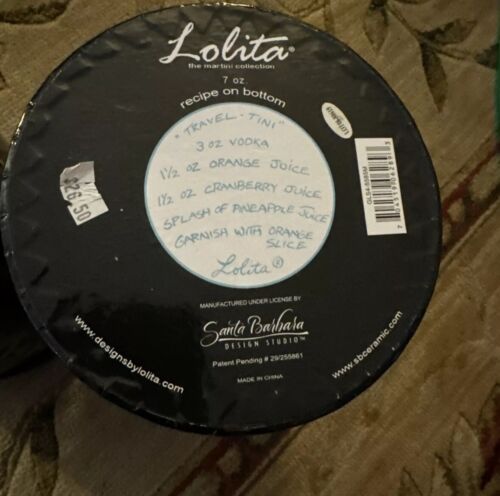 Vasos Martini LOLITA PINTADOS A MANO, 7 OZ Travel-tini - Imagen 2 de 2