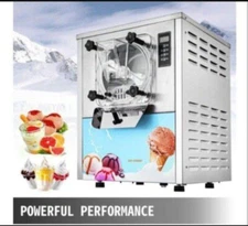 VEVOR 20L/H Frozen Hard Ice Cream Machine LCD Display Commercial Yogurt Maker