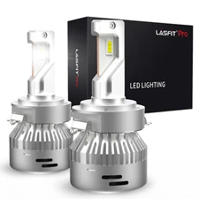 Lasfit LED Headlight Low Beam H7 Bulbs Bright Cool White Custom W/Adapter Holder