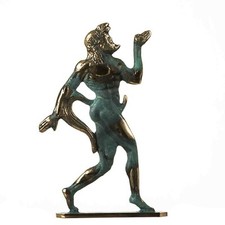 Satyr Pan Faun Hand Made Solid Bronze Erotic Sculpture Figurine Penis Statue 6.7