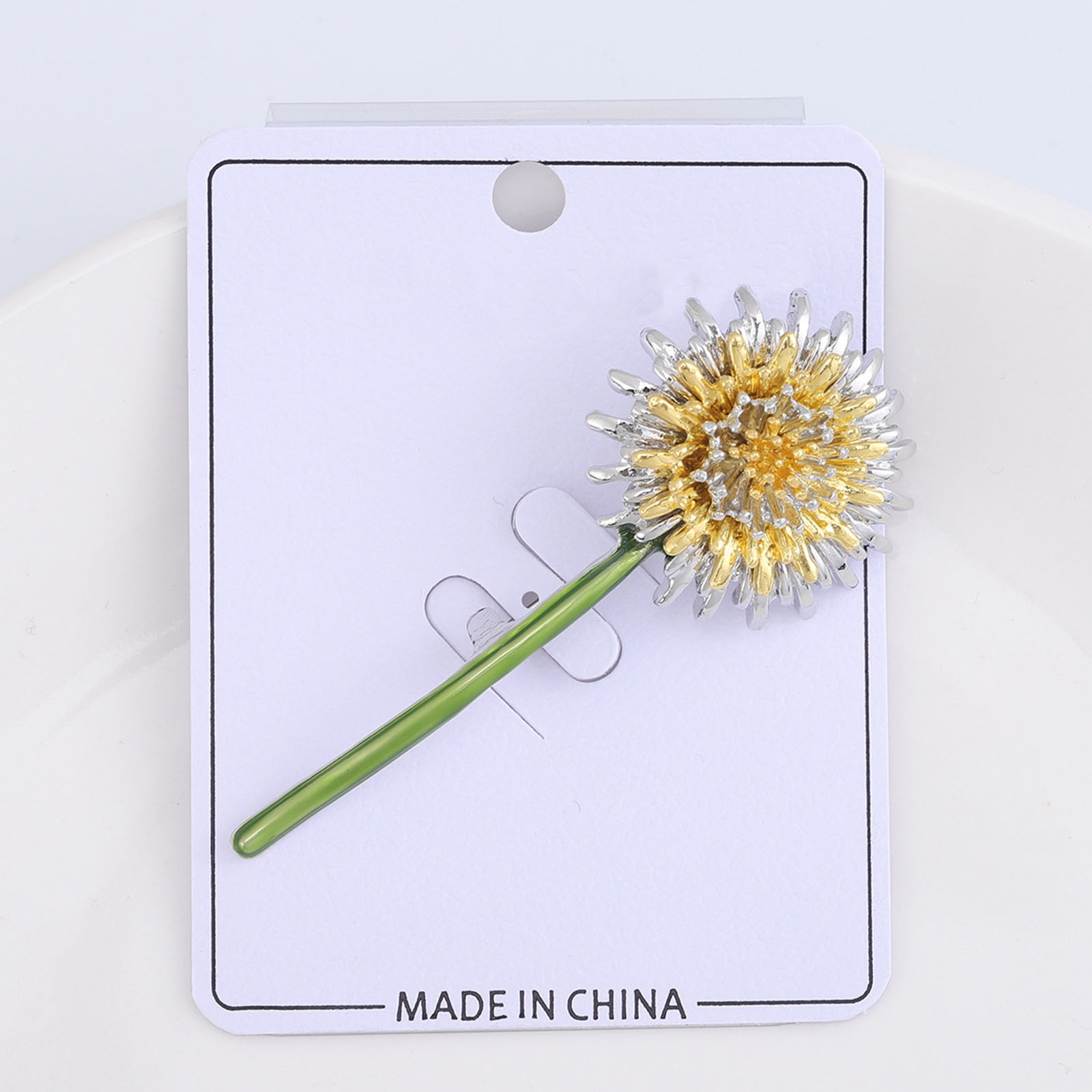 Hat Brooch Pin Coat Vibrant Dandelion Stylish Enamel for Hats Scarves